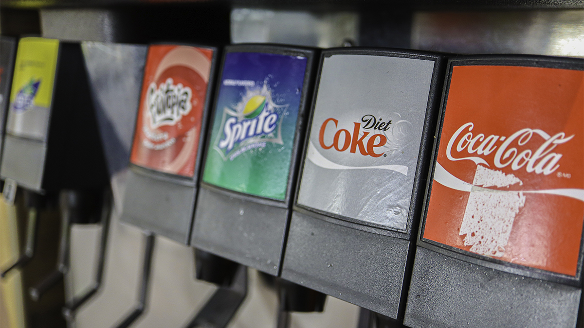 September 7 2020 - Calgary Alberta Canada - Soda Fountain dispenser